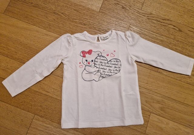 Maglietta orsetto con cuore Fagottino taglia 12-18