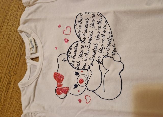 Maglietta orsetto con cuore Fagottino taglia 12-18