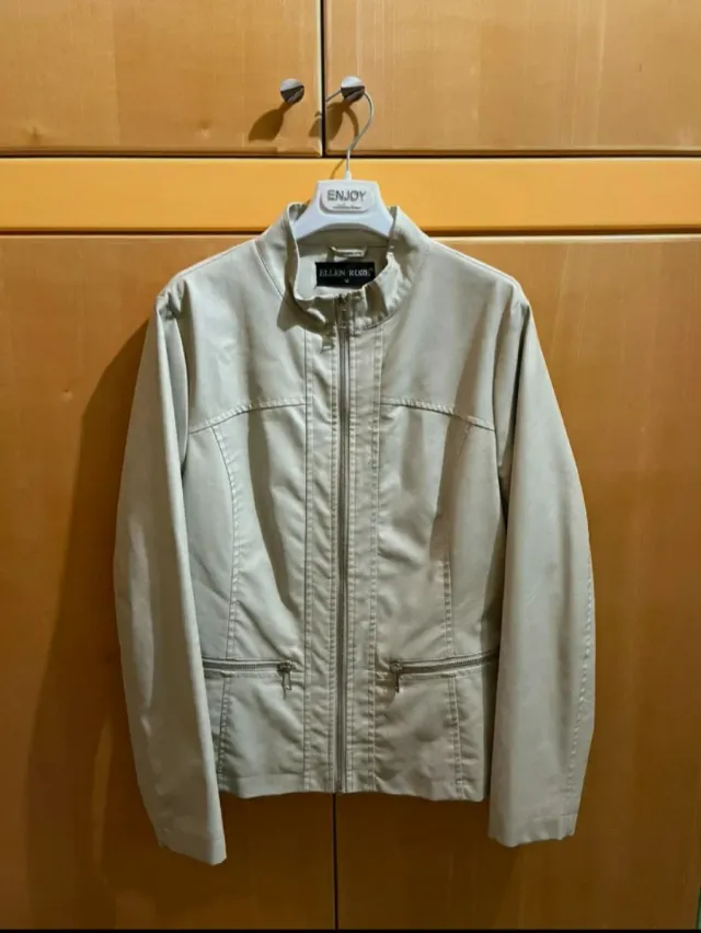 Giubbino similpelle donna M beige