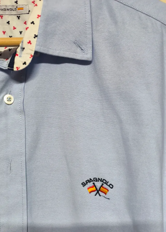 Camisa Spagnolo Azul Talla M