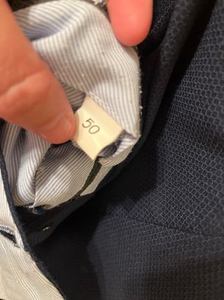 Traje de caballero azul talla 50