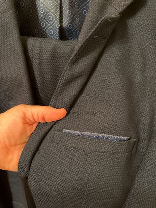 Traje de caballero azul talla 50