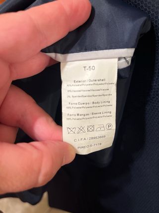 Traje de caballero azul talla 50