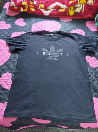 Camiseta Adidas Negra Hombre