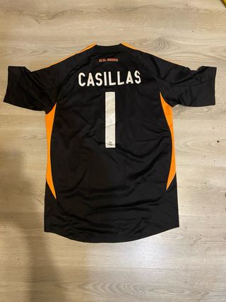 Camiseta Real Madrid Adidas Retro Negra Naranja