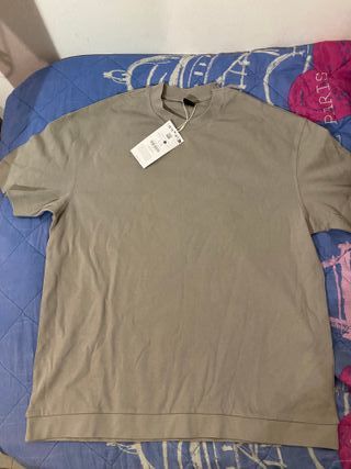 Camiseta gris hombre talla L