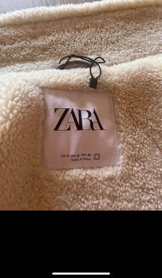 Chaqueta Zara verde forrada