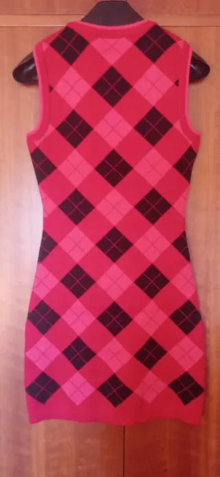 Vestido punto ZARA rombos