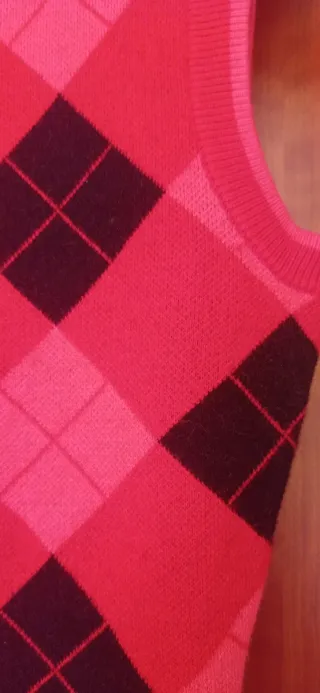 Vestido punto ZARA rombos