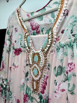 Vestido estampado floral talla única