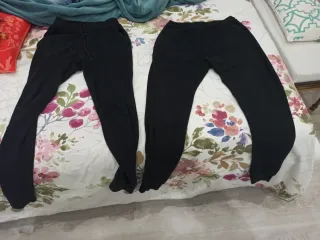 2 Pantalones de chándal negros