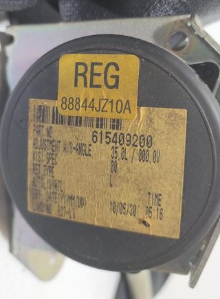 CINTURON SEGURIDAD TRASERO DERECHO 164318 RENAULT KOLEOS