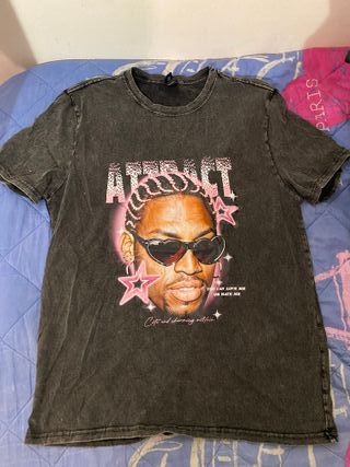 Camiseta Attract Dennis Rodman Negra