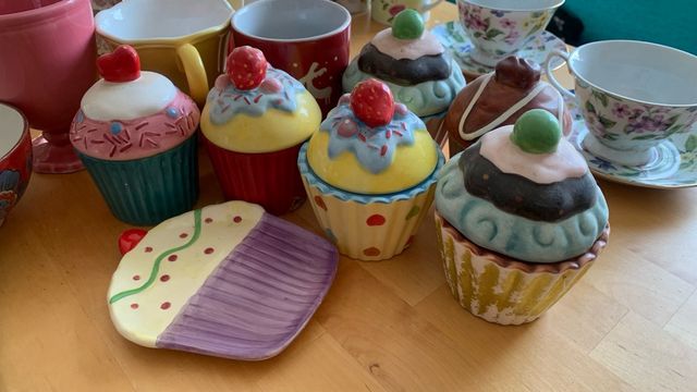 Tazas porcelana Shabby Chic 