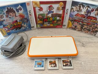 New Nintendo 2DS XL + 3 juegos + cargador original