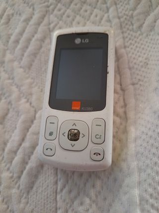 Telefono cellulare LG KU380 bianco e giallo