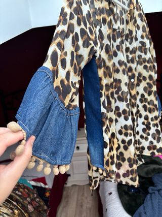 Camisa Zara Estampado Leopardo