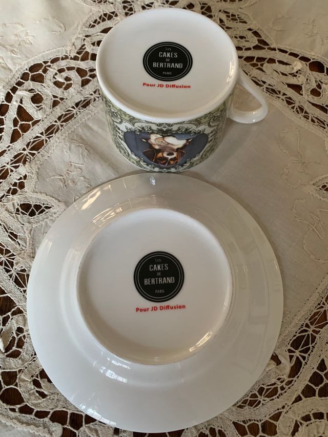 Set 6 Tazze da Thé in Porcellana