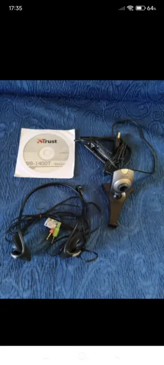 Webcam x pc + cuffie con microfono