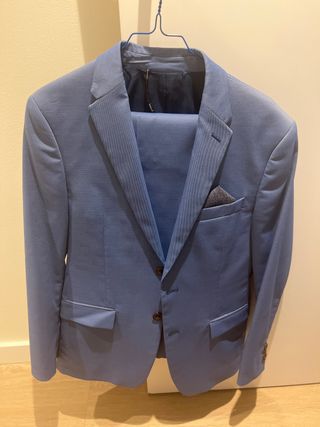 Traje Zara Man Azul Talla 48