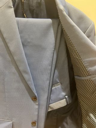 Traje Zara Man Azul Talla 48
