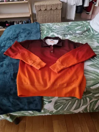 Sudadera Goi Marrón y Naranja Talla M