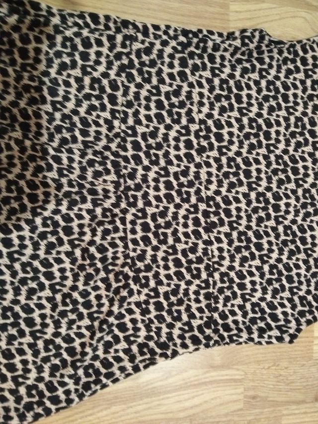 Vestido estampado leopardo mujer