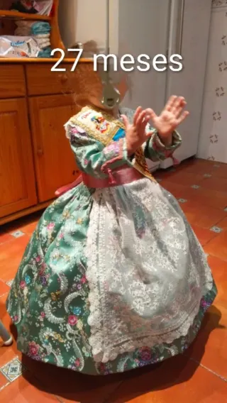 Ahuecador Fallera Bebé/Niña Blanco