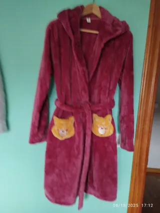 Bata de mujer rosa talla L