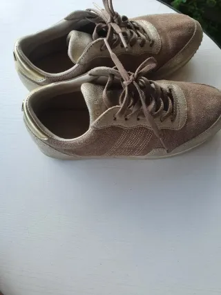Zapatillas Tommy Hilfiger Marrón y Dorado Talla