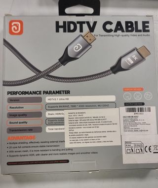 CABLE HDMI 8K 2M J-KZ027