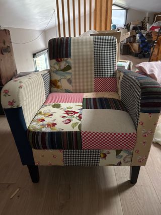 Butaca de diseño patchwork
