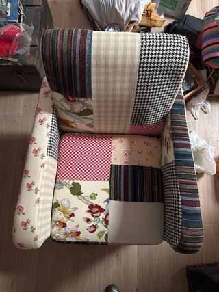 Butaca de diseño patchwork