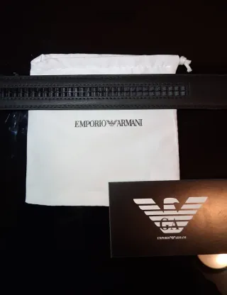 Cinturón Emporio Armani-Negro