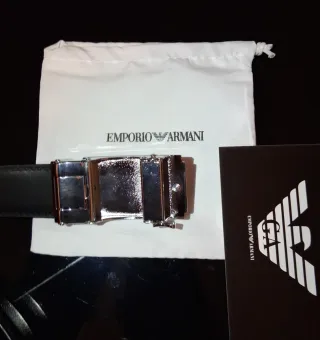 Cinturón Emporio Armani-Negro