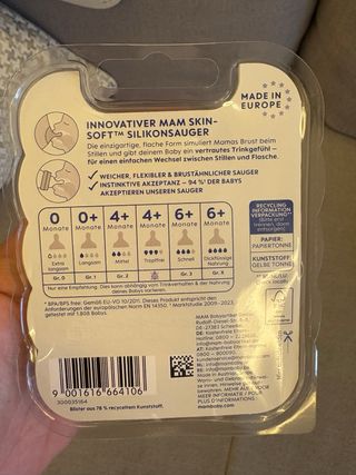 Tetinas para biberones MAM Talla 1 - Nuevas