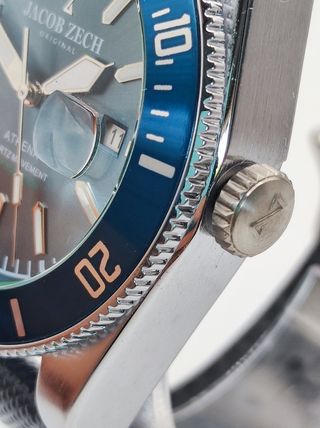 Reloj Jacob Zech Athena Día/Fecha Azul