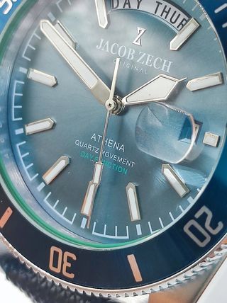 Reloj Jacob Zech Athena Día/Fecha Azul