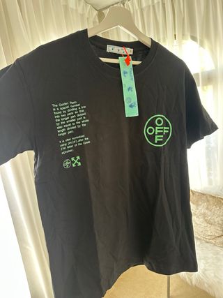 Off-White Camiseta Negra Talla M