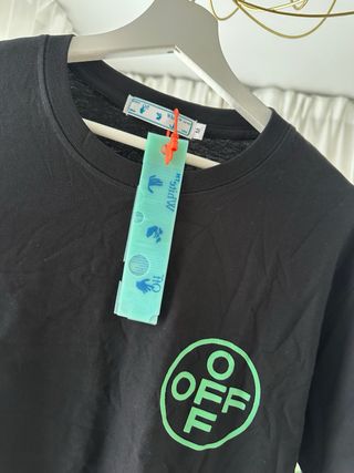 Off-White Camiseta Negra Talla M