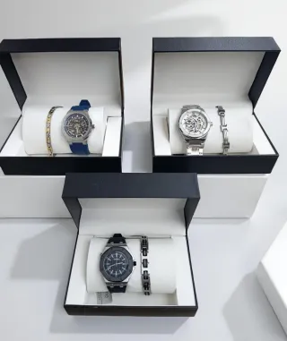 Reloj Automático Acero Inoxidable Azul/Plata