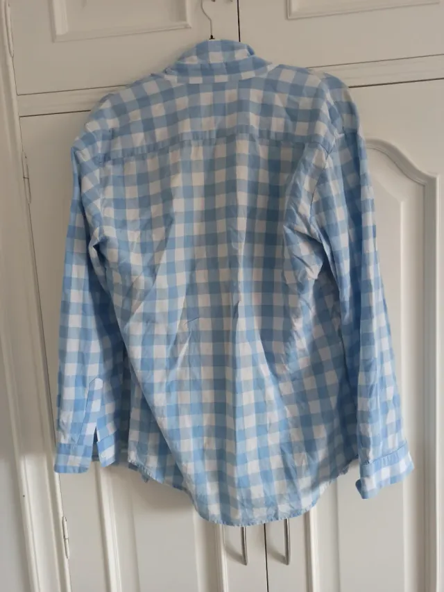 Camisa cuadros azul y blanco Adolfo Dominguez