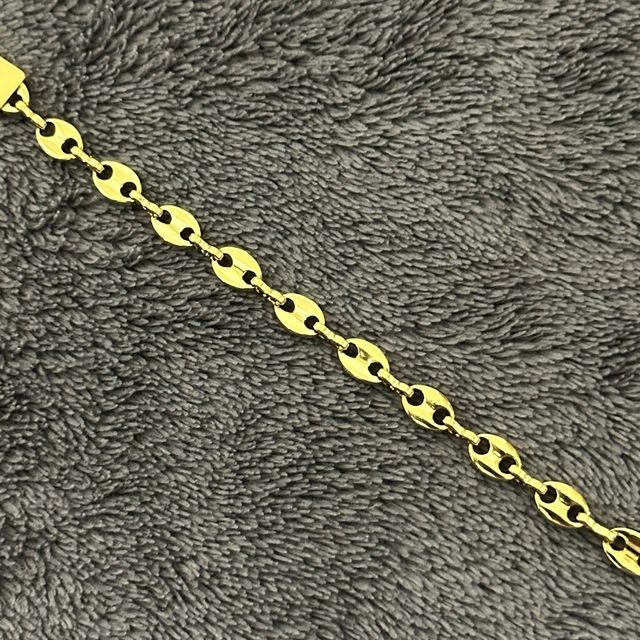 Pulsera Ancla Oro Laminado