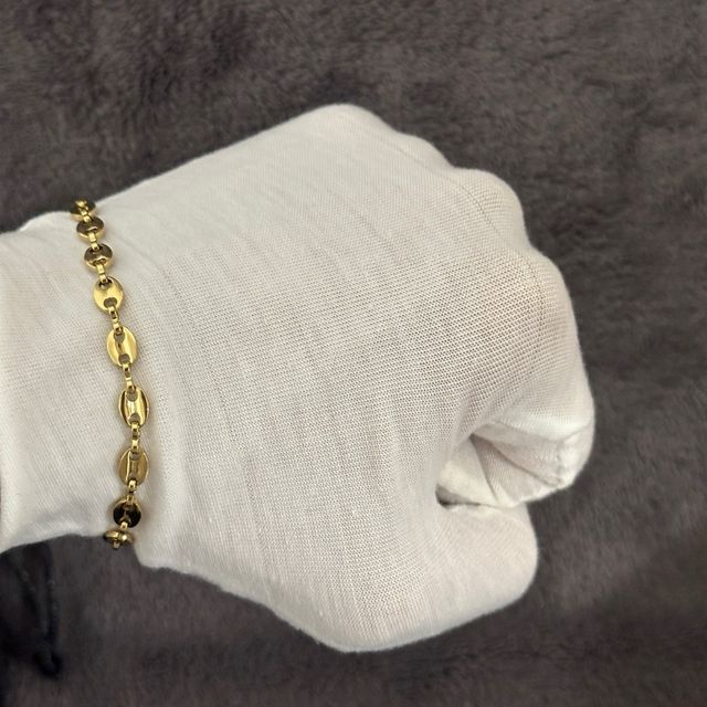 Pulsera Ancla Oro Laminado