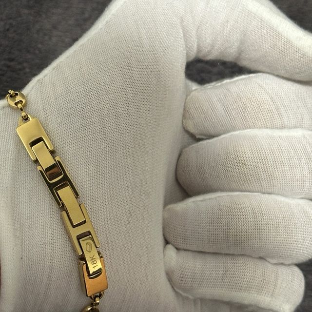 Pulsera Ancla Oro Laminado