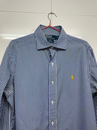 Camisa Polo Ralph Lauren de rayas azul marino 