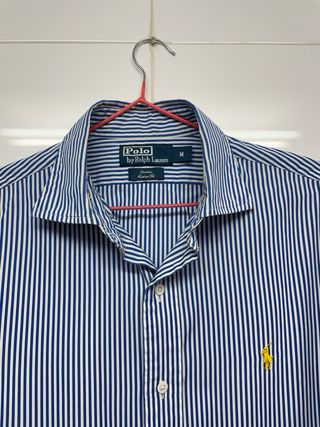 Camisa Polo Ralph Lauren de rayas azul marino 