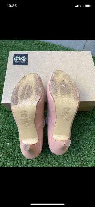 Zapatos tacón beige 36.5