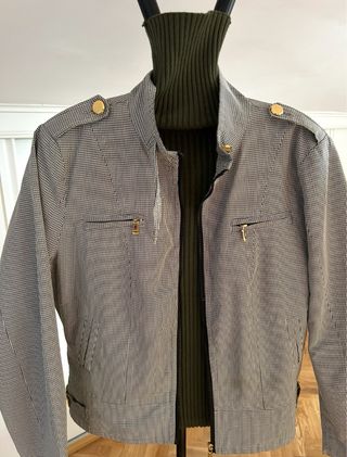 Chaqueta Bomber Cuadros Talla M