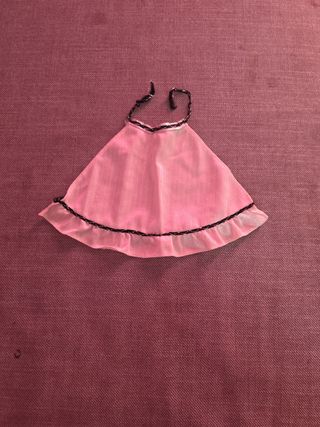 Gonna Barbie bianca con bordino nero